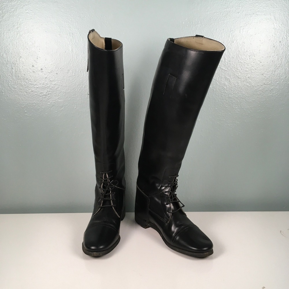 Marlborough Imperial English Tall Riding Boots Leather Size 8 (10 US) Equestrian